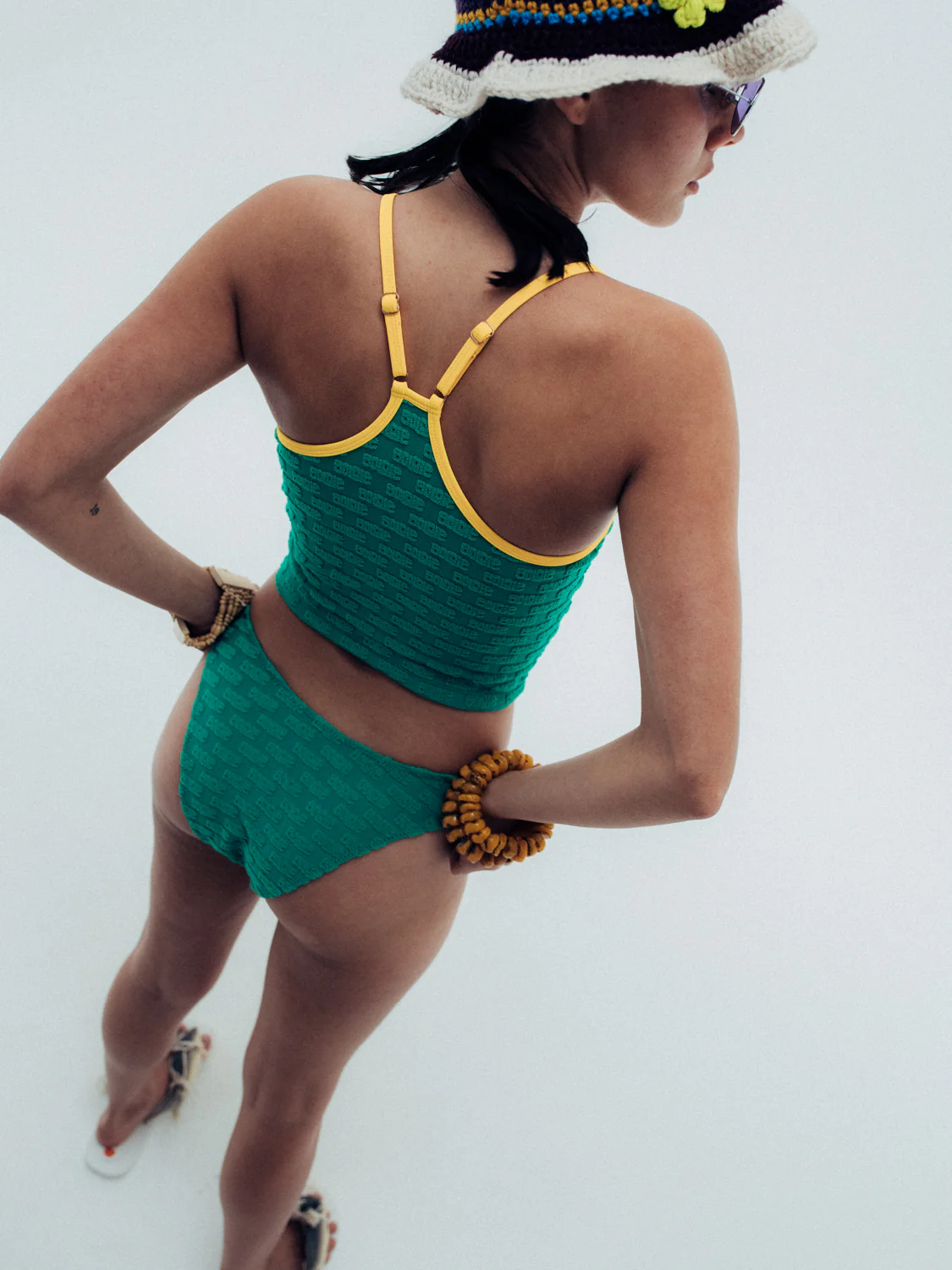 gia bottom / green logo terry - Image 9