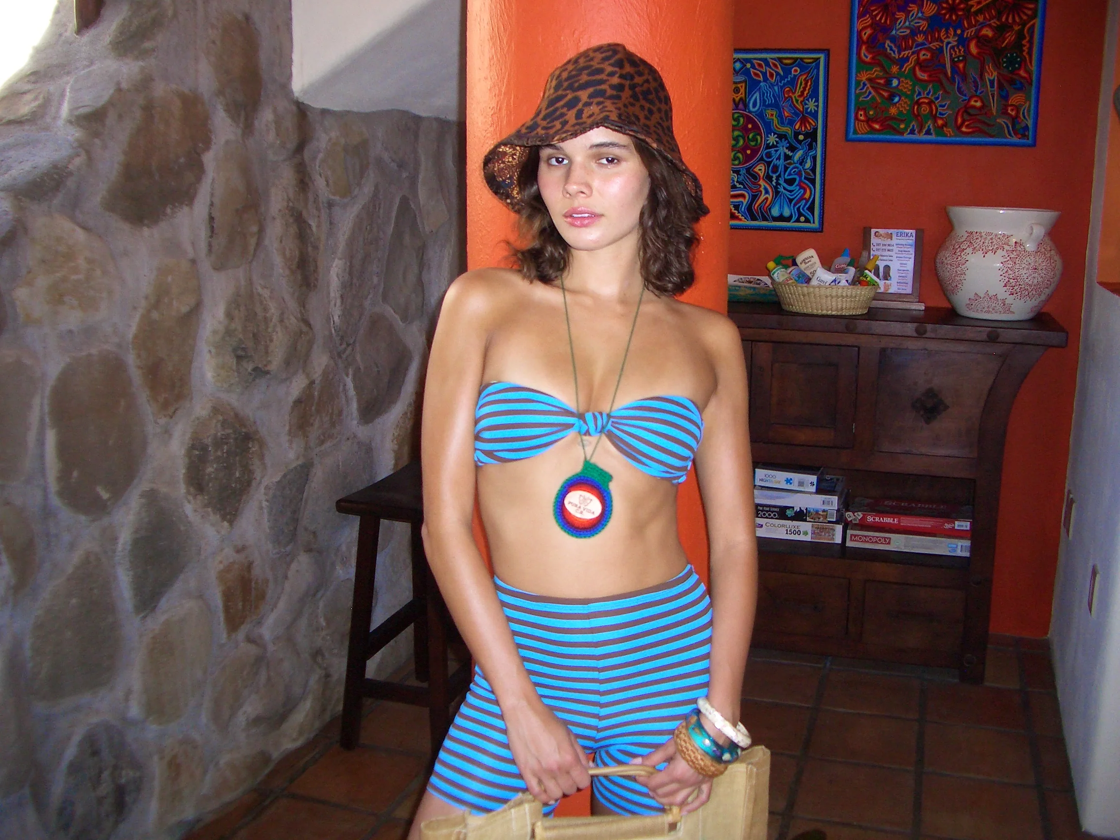 frida bandeau top / baby stripe - Image 15