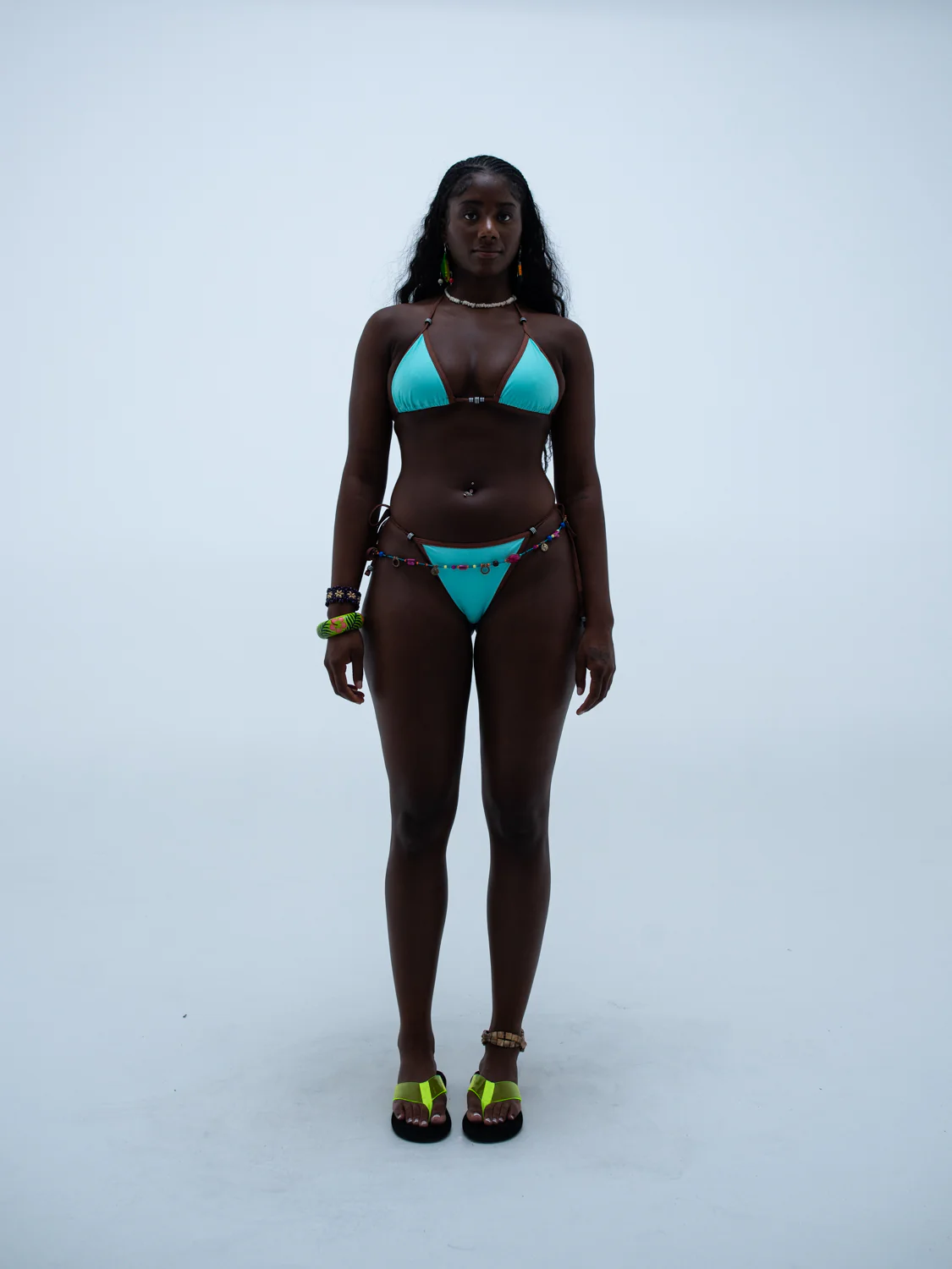 cristina top / shimmer teal - Image 9