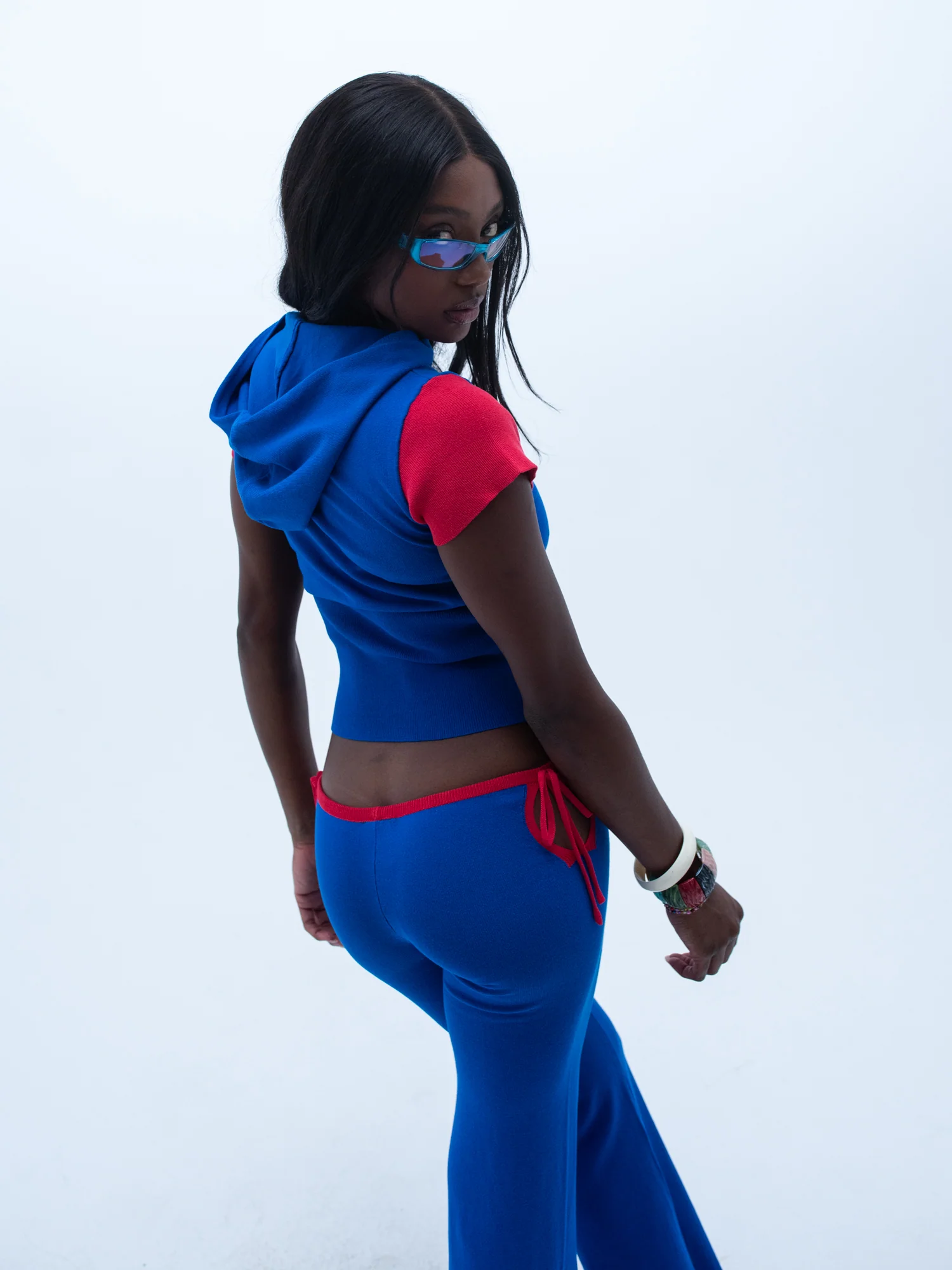 luna hooded tee / blue - Image 6