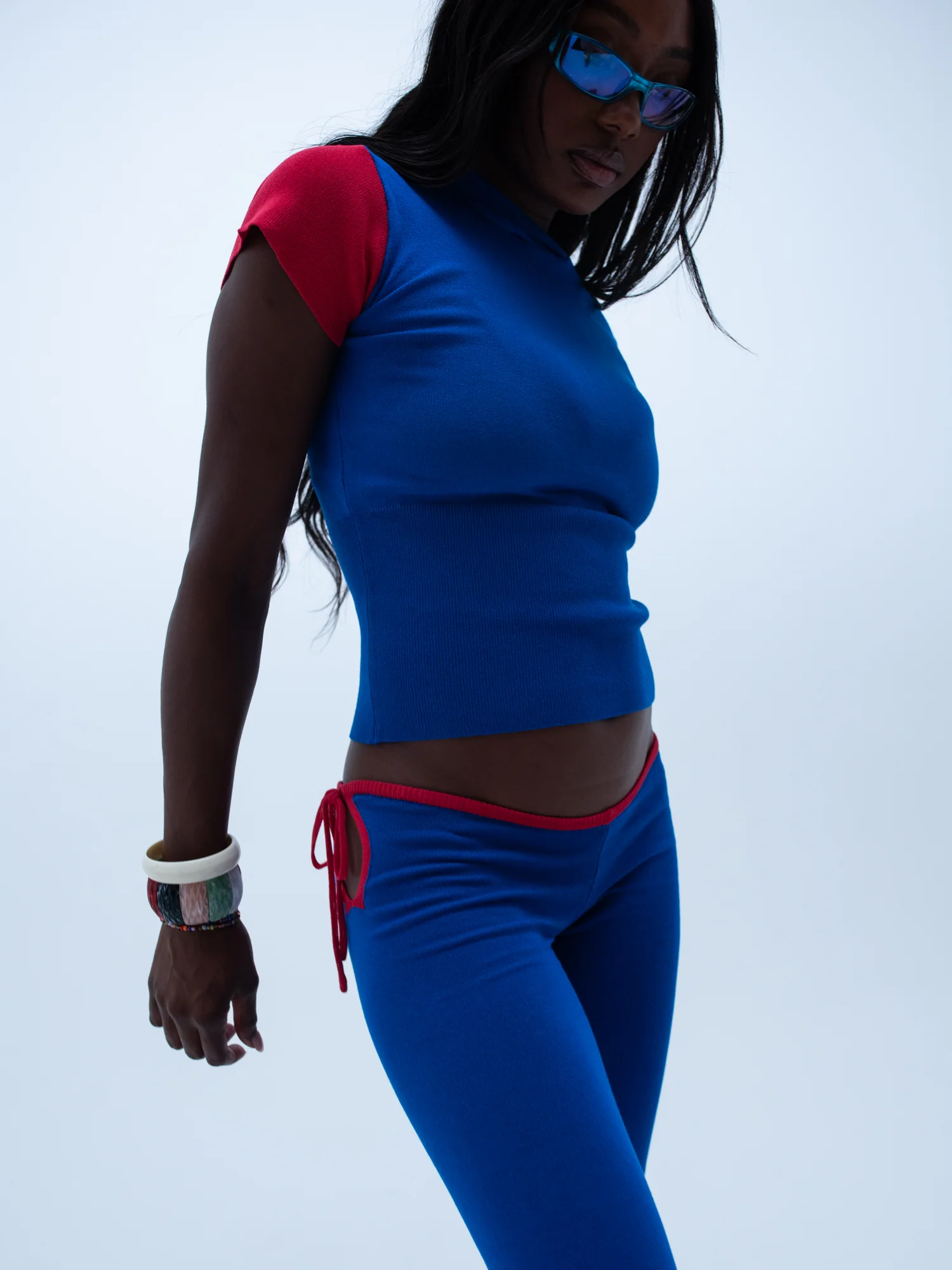 luna hooded tee / blue - Image 7