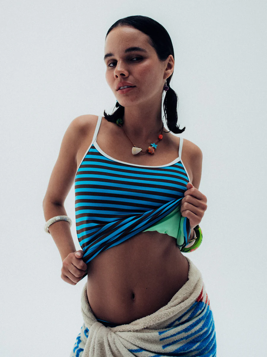 mila tank top / baby stripe - Image 11