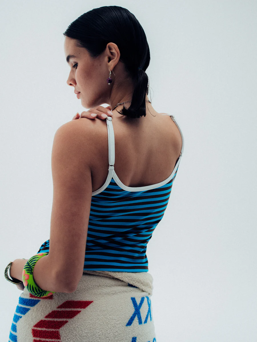 mila tank top / baby stripe - Image 13