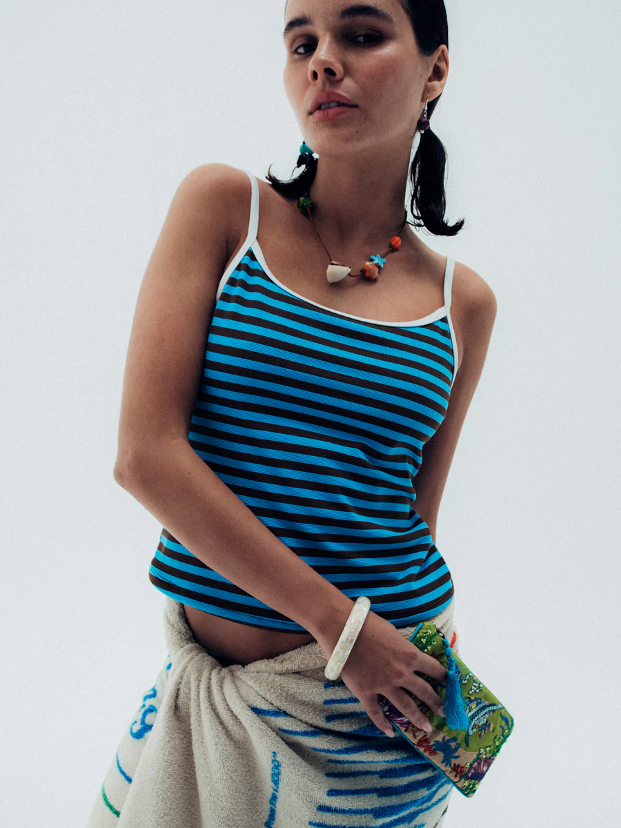 mila tank top / baby stripe - Image 14