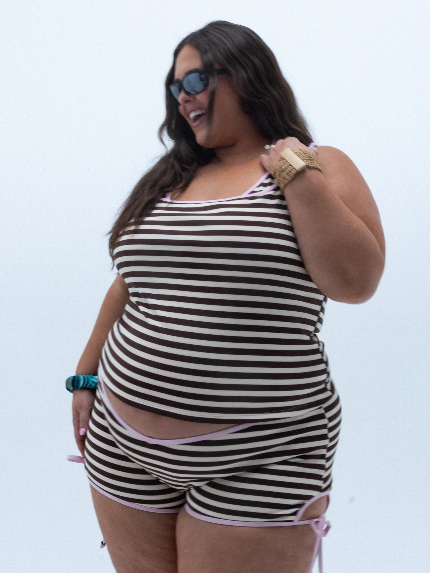 mila tank top / sugar stripe - Image 7