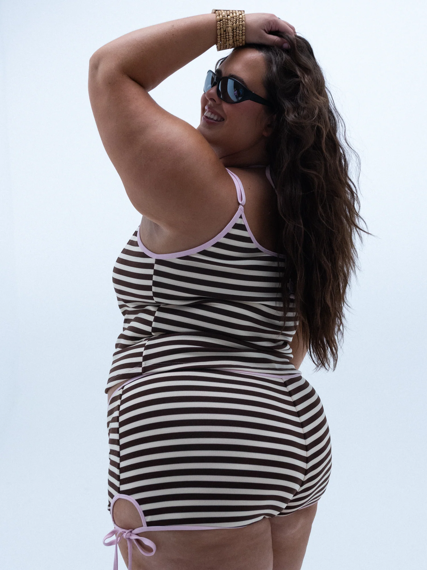 mila tank top / sugar stripe - Image 8