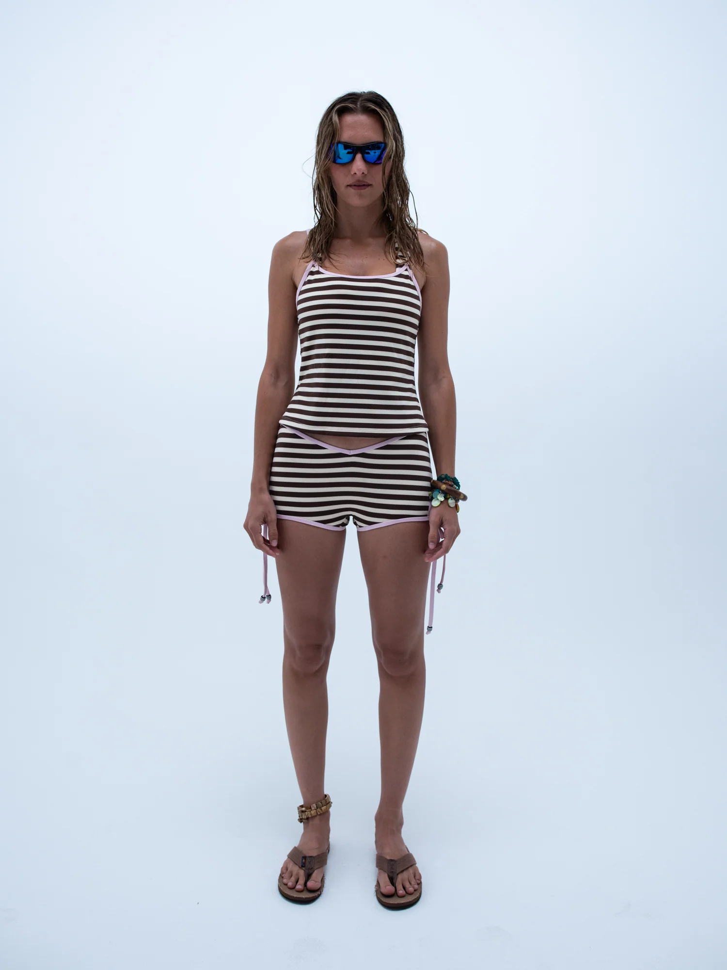 mila tank top / sugar stripe - Image 9