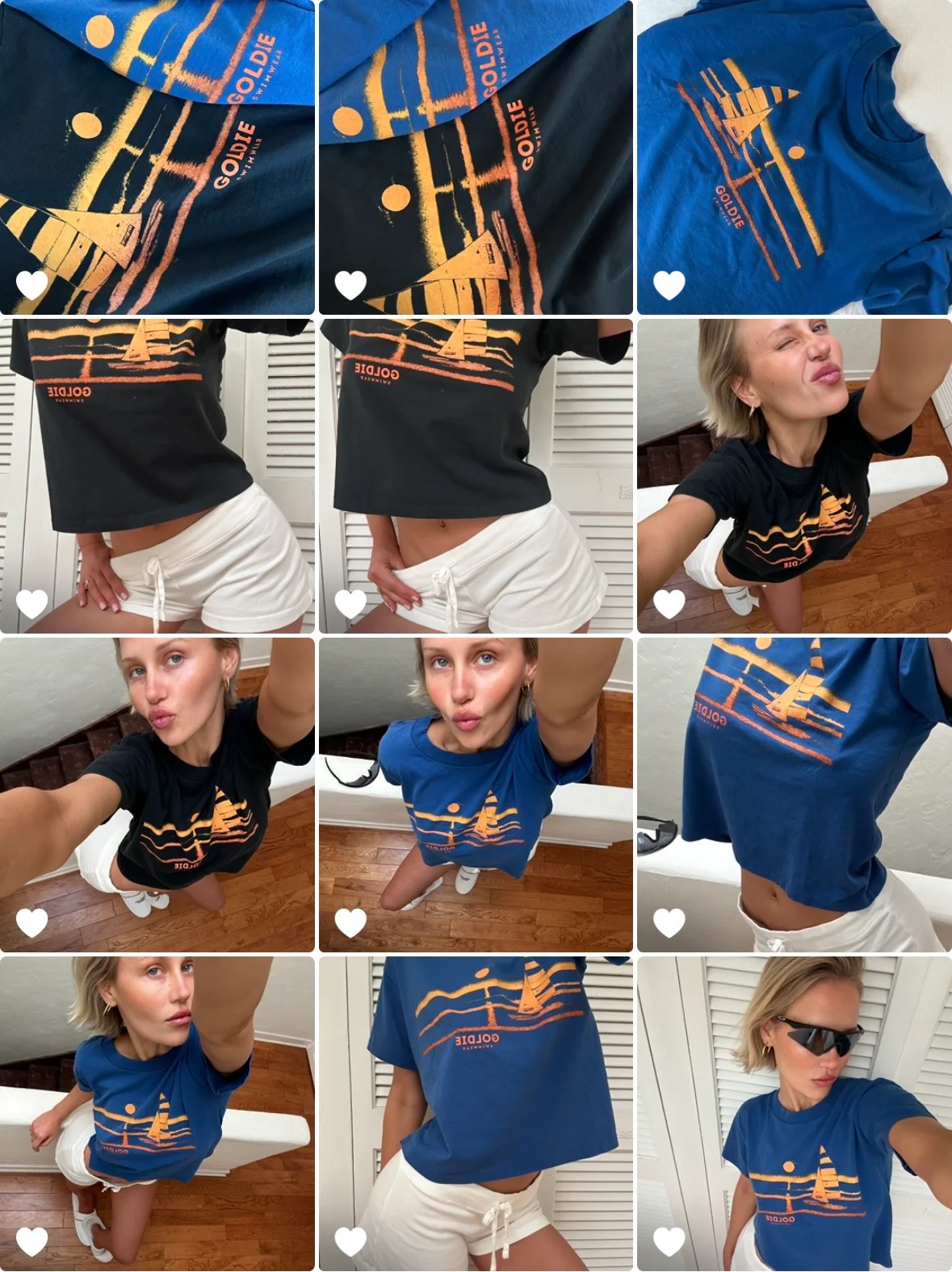 tourist tee / goldie sunset / blue - Image 6