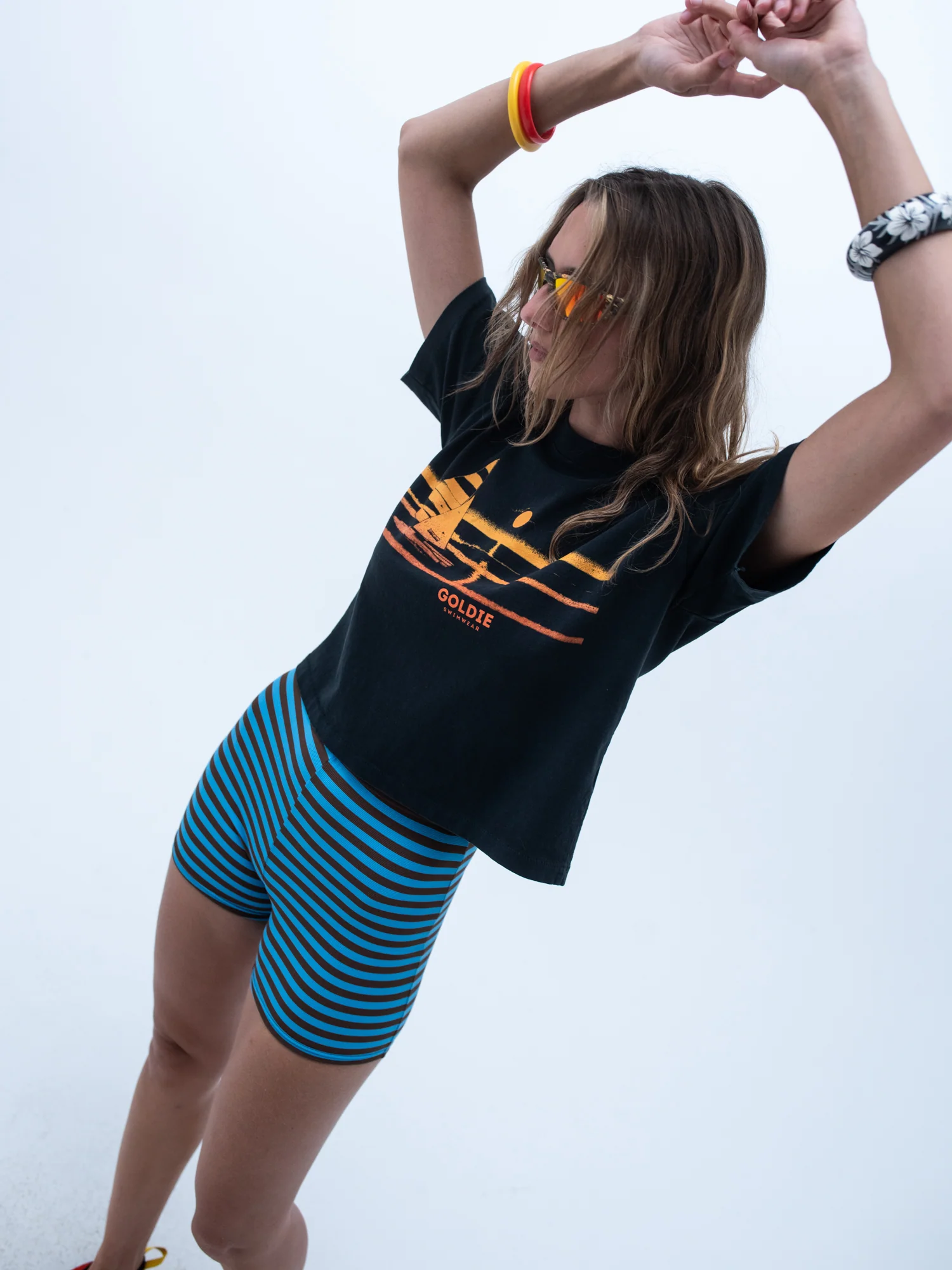 tourist tee / goldie sunset / black - Image 7